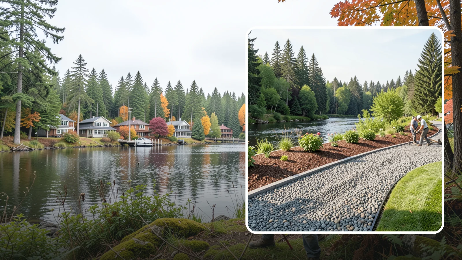Crushed Rock Installation in La Conner, Skagit County, WA - Angular, machine-crushed rock that locks together to form firm driveways, pads, and utility paths across the Sound.