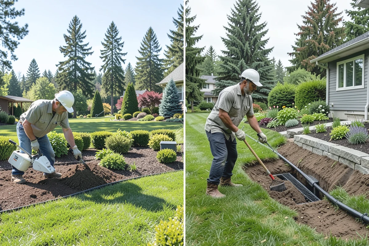 Crushed Rock Installation in Marysville, Snohomish County, WA - Excavate and grade the area to the proper depth and slope