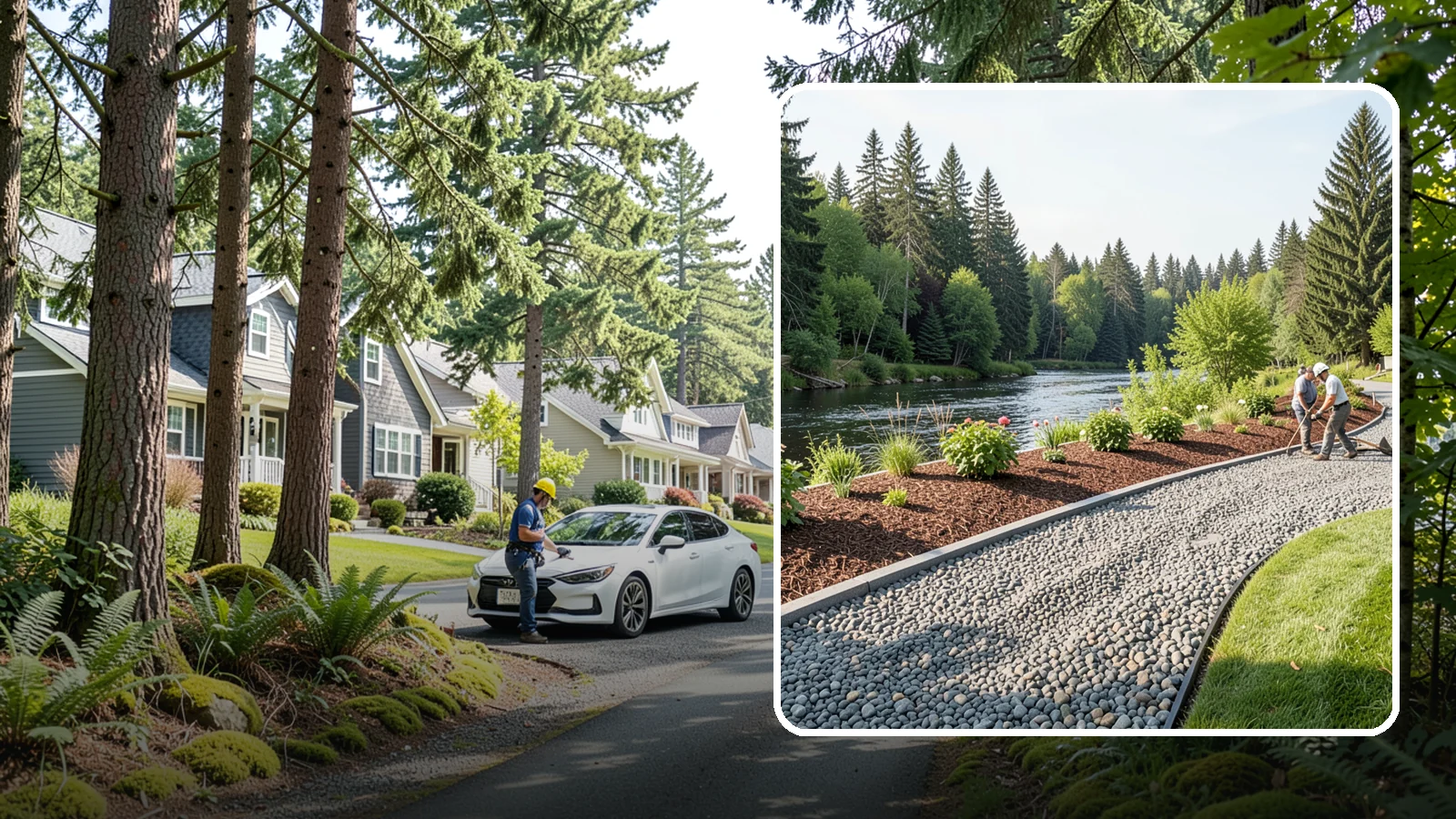 Crushed Rock Installation in Normandy Park, King County, WA - Angular, machine-crushed rock that locks together to form firm driveways, pads, and utility paths across the Sound.