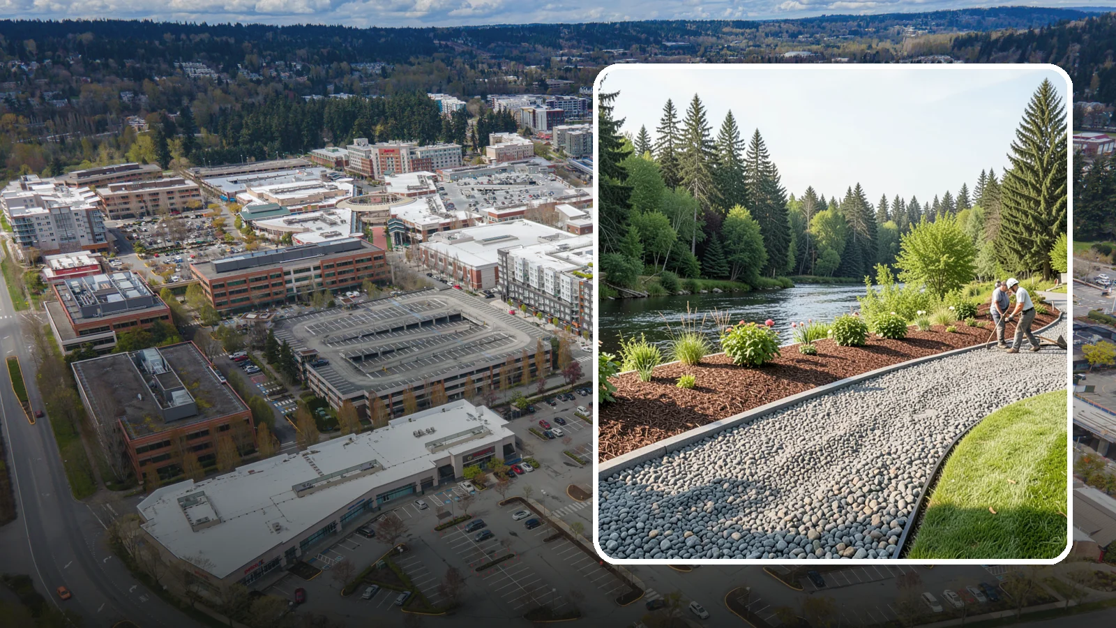 Crushed Rock Installation in Redmond, King County, WA - Angular, machine-crushed rock that locks together to form firm driveways, pads, and utility paths across the Sound.