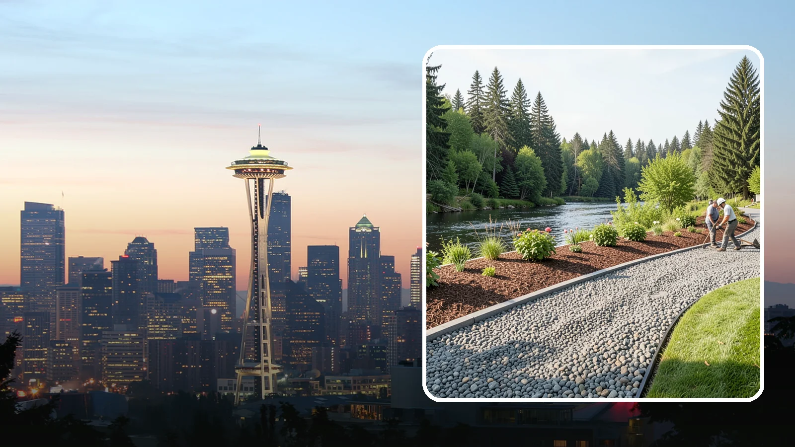 Crushed Rock Installation in Seattle, King County, WA - Angular, machine-crushed rock that locks together to form firm driveways, pads, and utility paths across the Sound.