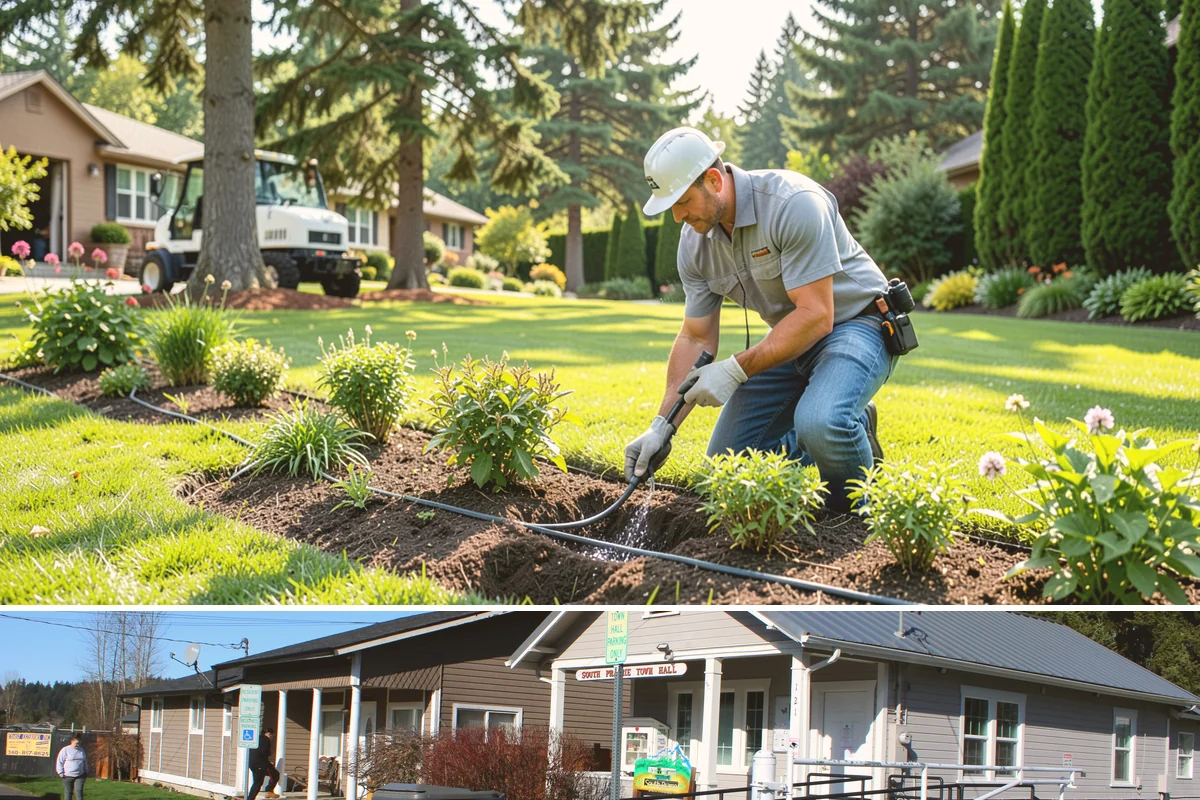 Crushed Rock Installation in South Prairie, Pierce County, WA - Crushed rock can go down in any season, but a dry stretch from June through September gives the cleanest excavation and the...