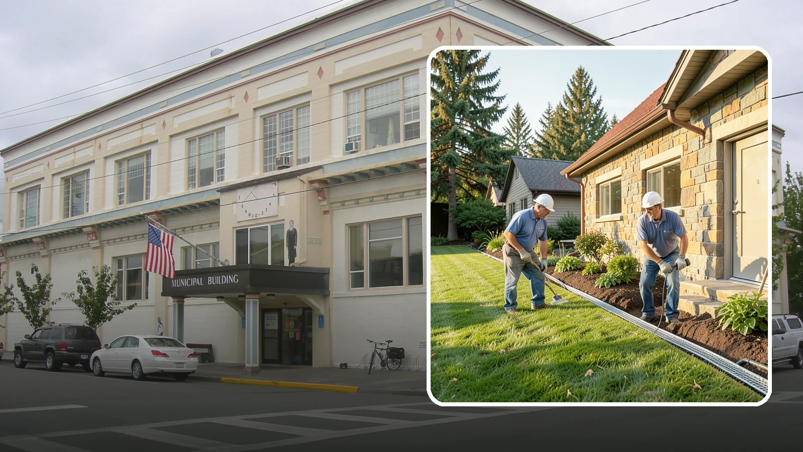 Curtain Drain Installation in Anacortes, Skagit County, WA - We install curtain drains to intercept subsurface groundwater flowing downhill toward your home before it reaches the foundation.