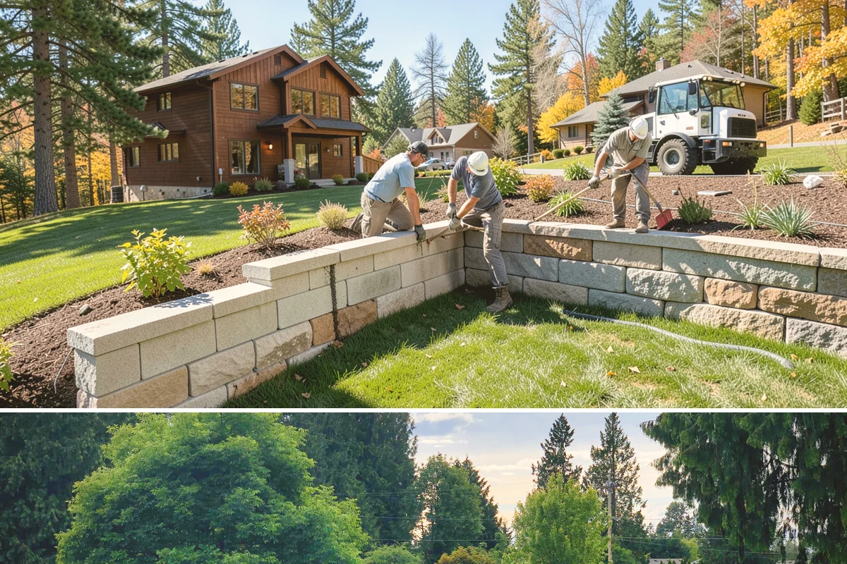 Curtain Drain Installation in Bonney Lake, Pierce County, WA - Install in late summer or early fall when the water table is lowest, making deep trenching far easier and drier.