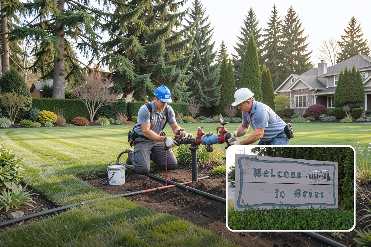 Curtain Drain Installation in Brier, Snohomish County, WA - Intercepts underground water moving downhill