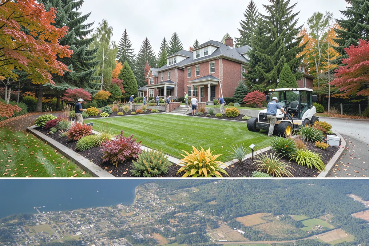 Curtain Drain Installation in Coupeville, Island County, WA - Install in late summer or early fall when the water table is lowest, making deep trenching far easier and drier.