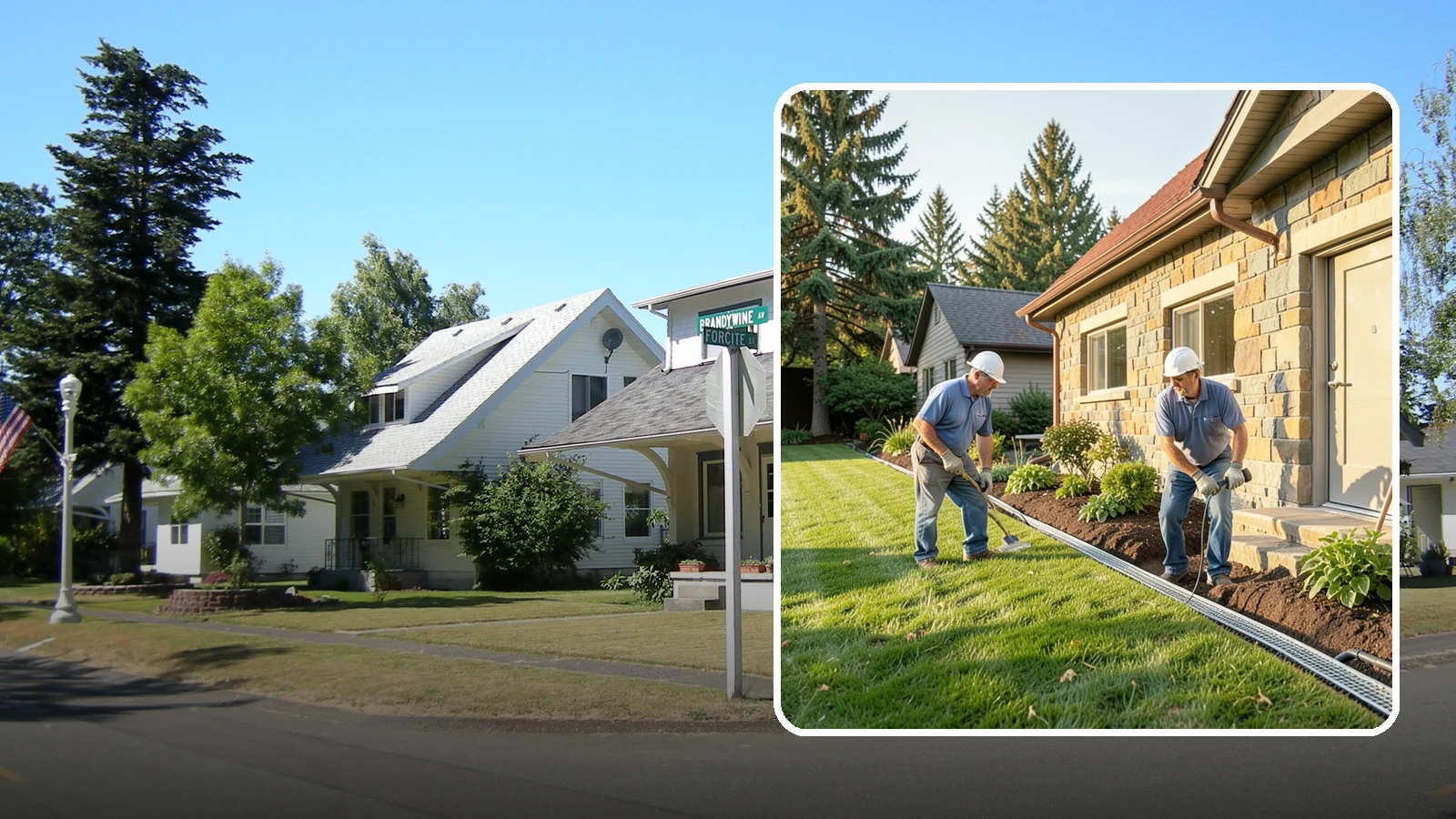 Curtain Drain Installation in DuPont, Pierce County, WA - We install curtain drains to intercept subsurface groundwater flowing downhill toward your home before it reaches the foundation.