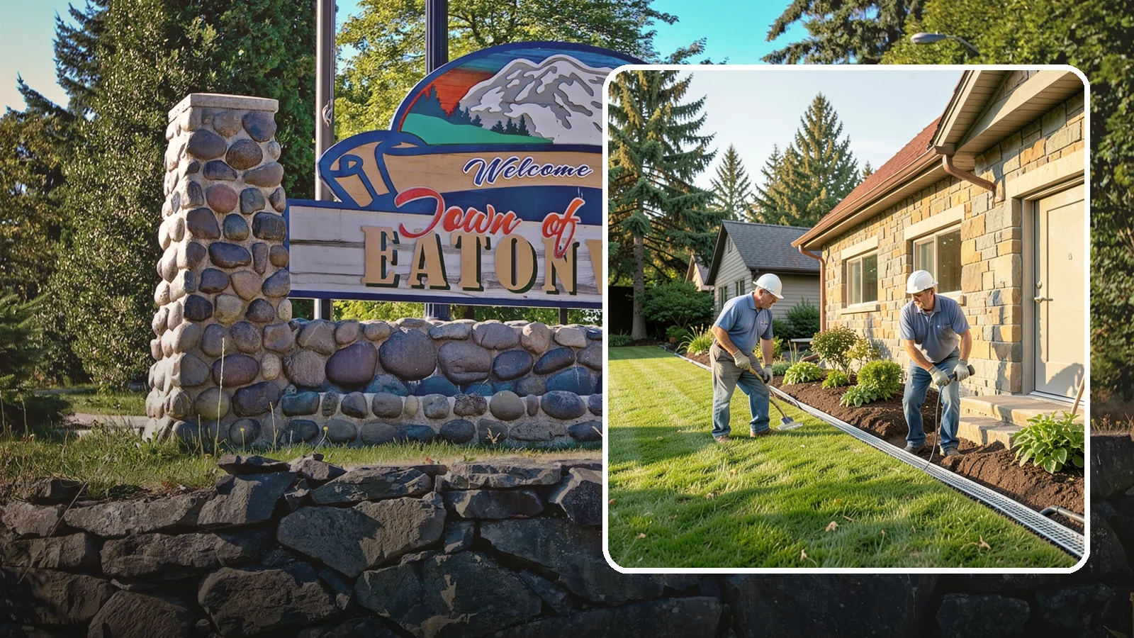 Curtain Drain Installation in Eatonville, Pierce County, WA - We install curtain drains to intercept subsurface groundwater flowing downhill toward your home before it reaches the foundation.