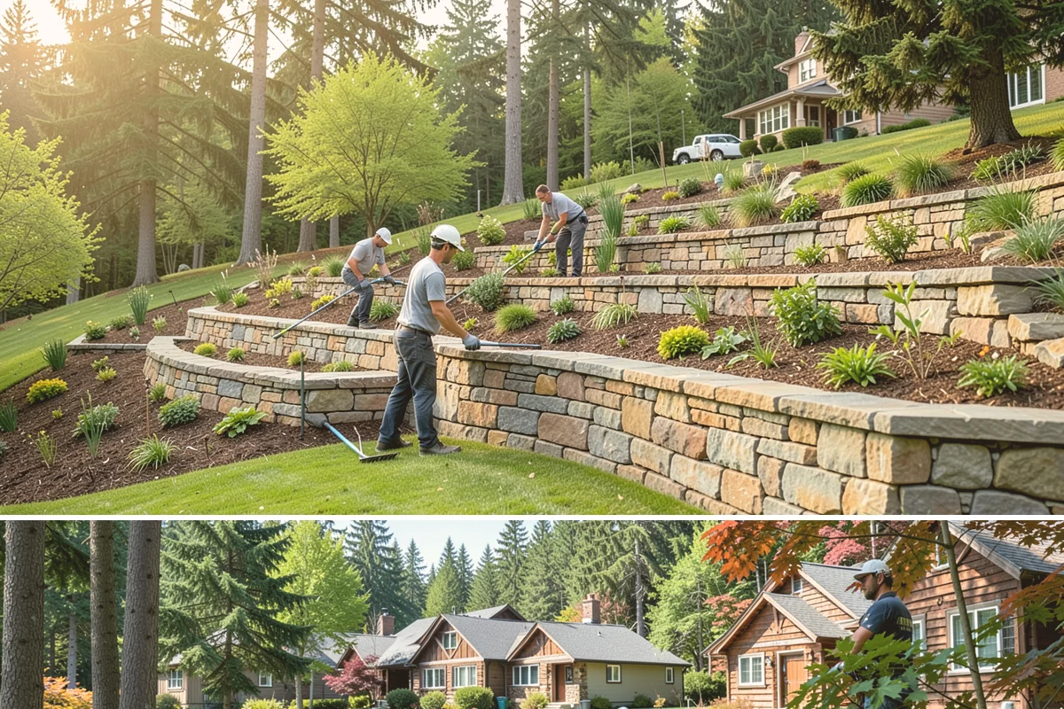 Curtain Drain Installation in Edgewood, Pierce County, WA - Install in late summer or early fall when the water table is lowest, making deep trenching far easier and drier.