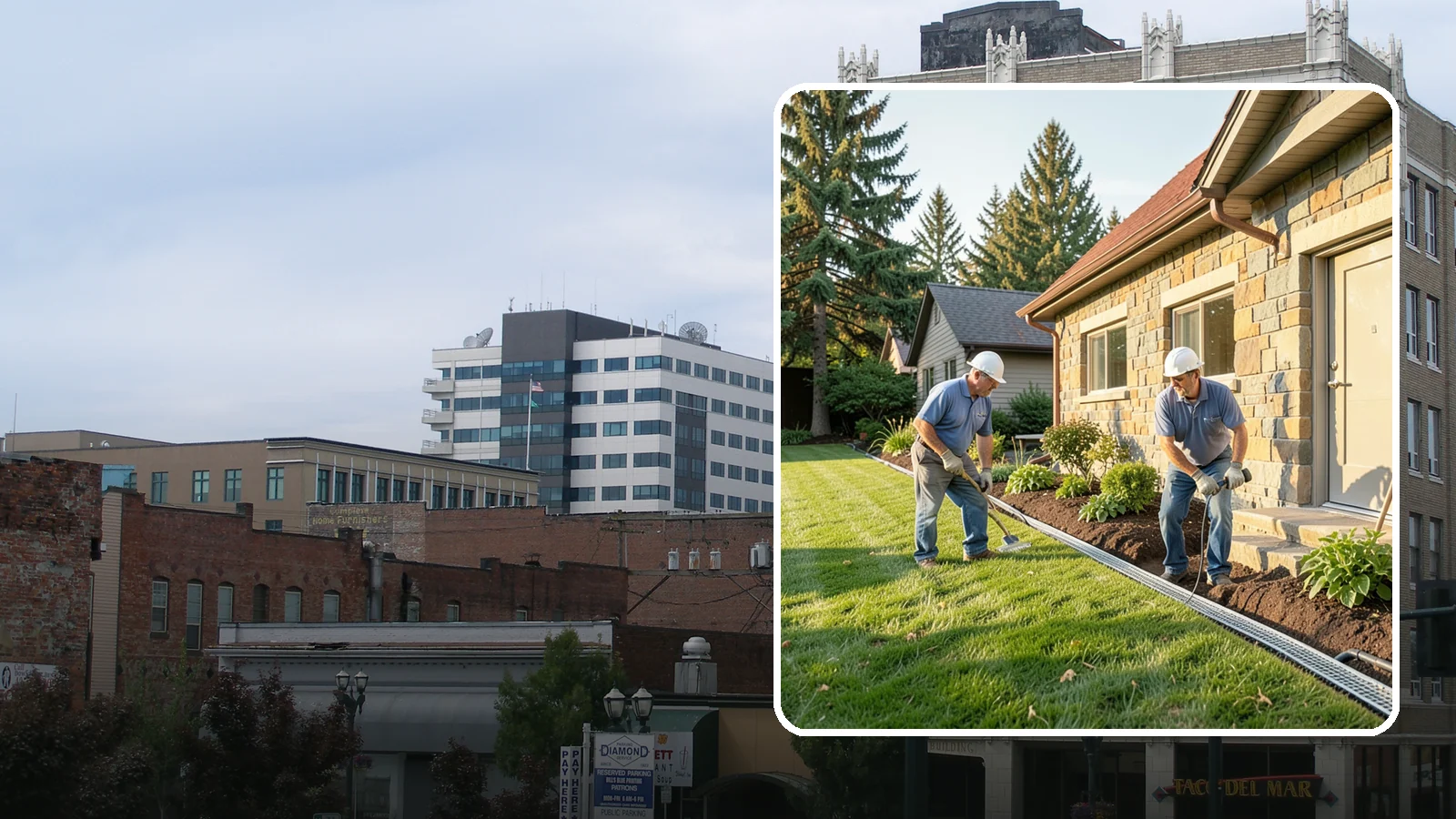 Curtain Drain Installation in Everett, Snohomish County, WA - We install curtain drains to intercept subsurface groundwater flowing downhill toward your home before it reaches the foundation.