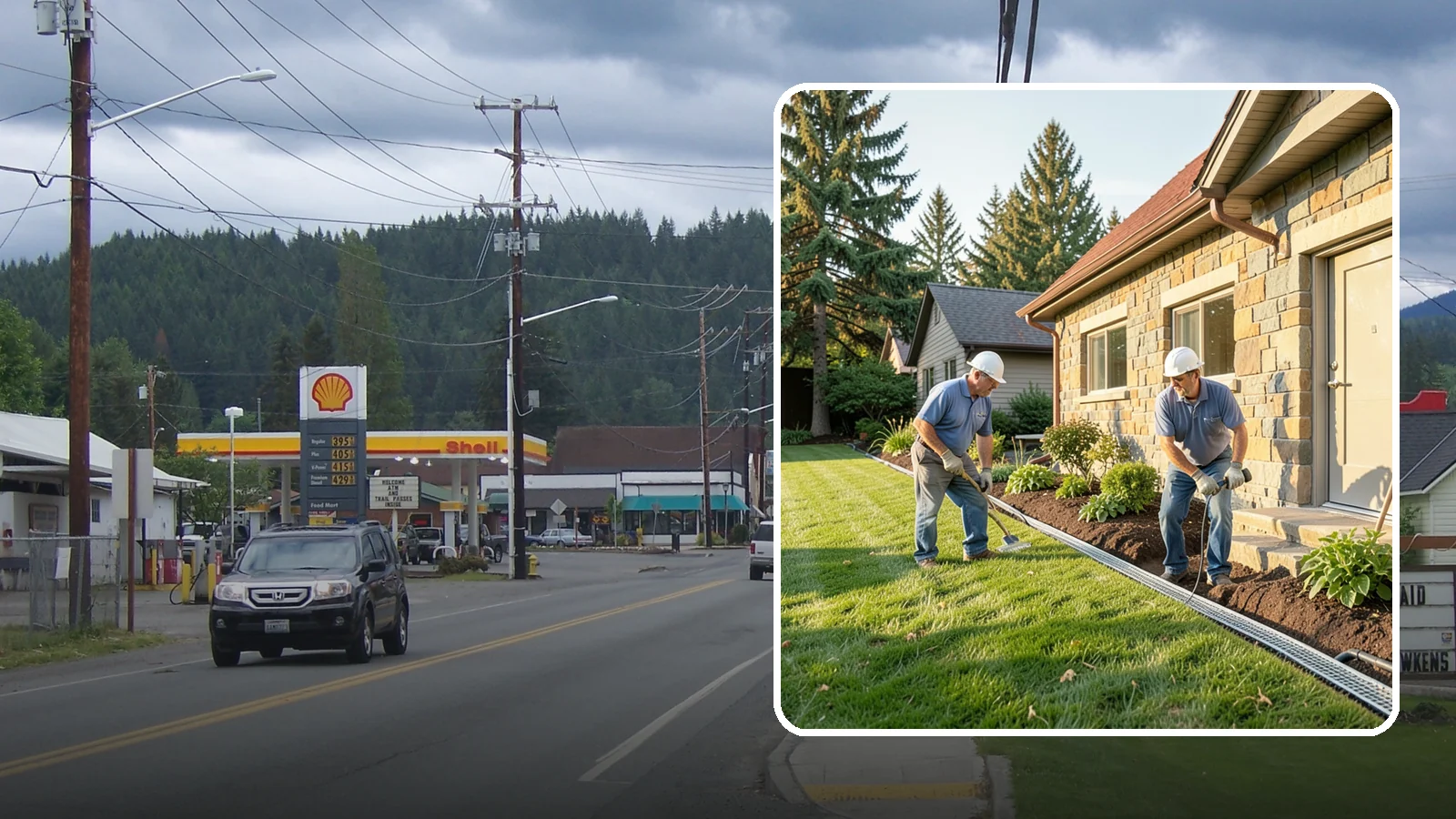 Curtain Drain Installation in Granite Falls, Snohomish County, WA - We install curtain drains to intercept subsurface groundwater flowing downhill toward your home before it reaches the foundation.