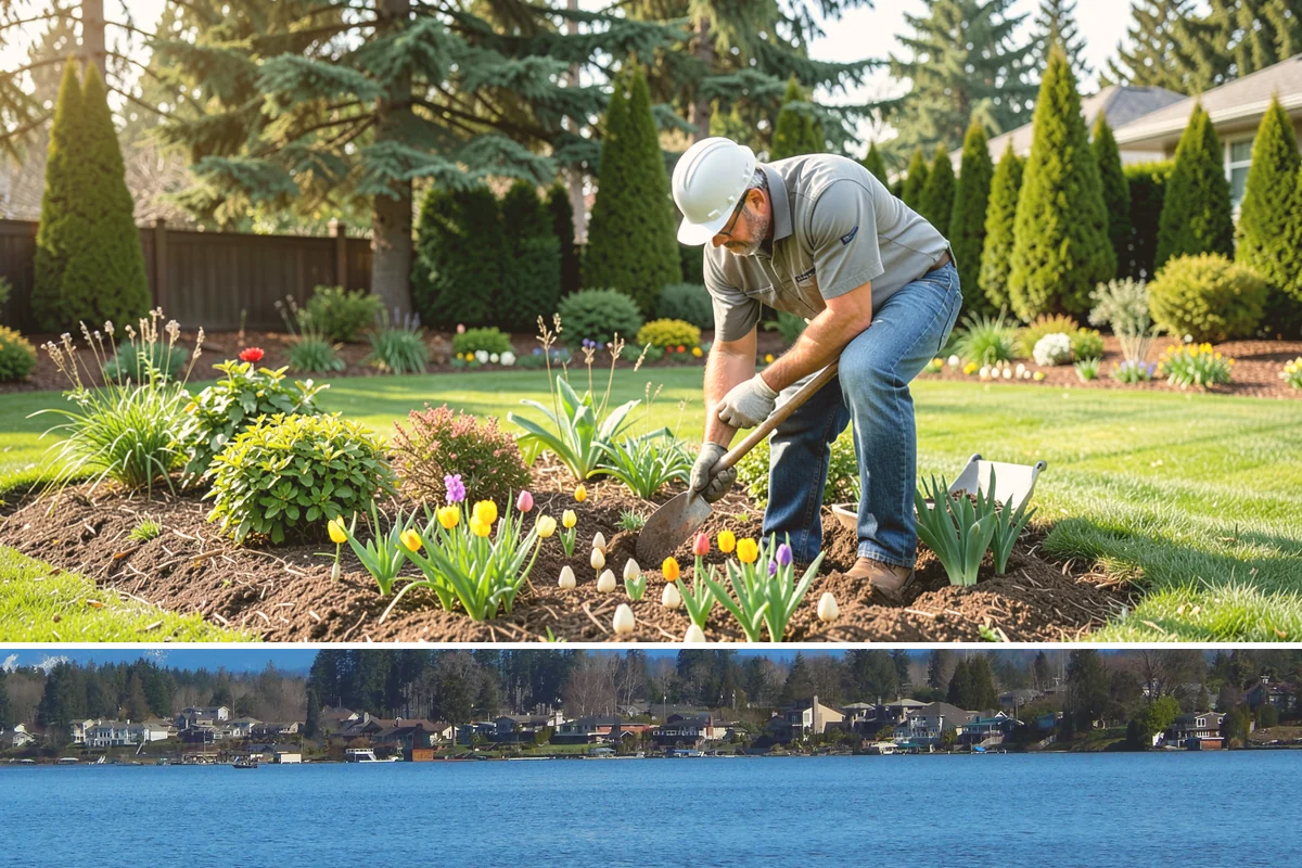 Curtain Drain Installation in Lake Stevens, Snohomish County, WA - Install in late summer or early fall when the water table is lowest, making deep trenching far easier and drier.