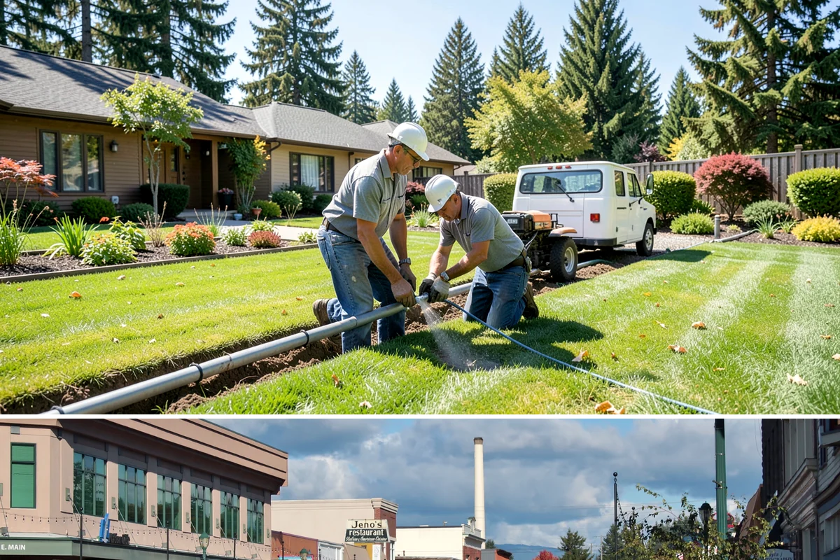 Curtain Drain Installation in Monroe, Snohomish County, WA - Install in late summer or early fall when the water table is lowest, making deep trenching far easier and drier.