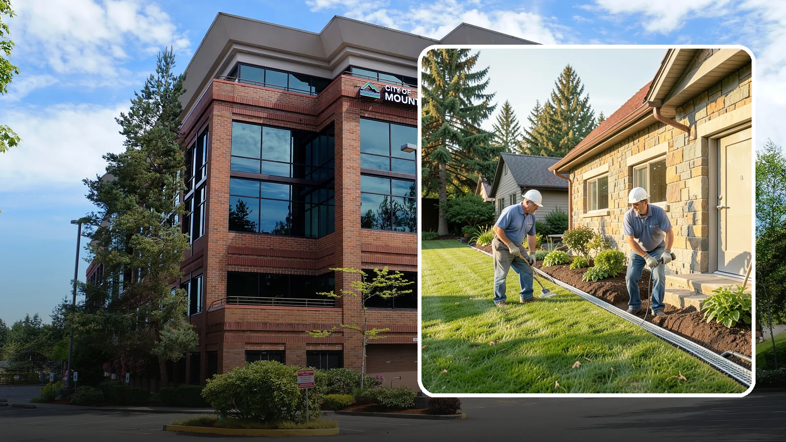 Curtain Drain Installation in Mountlake Terrace, Snohomish County, WA - We install curtain drains to intercept subsurface groundwater flowing downhill toward your home before it reaches the foundation.