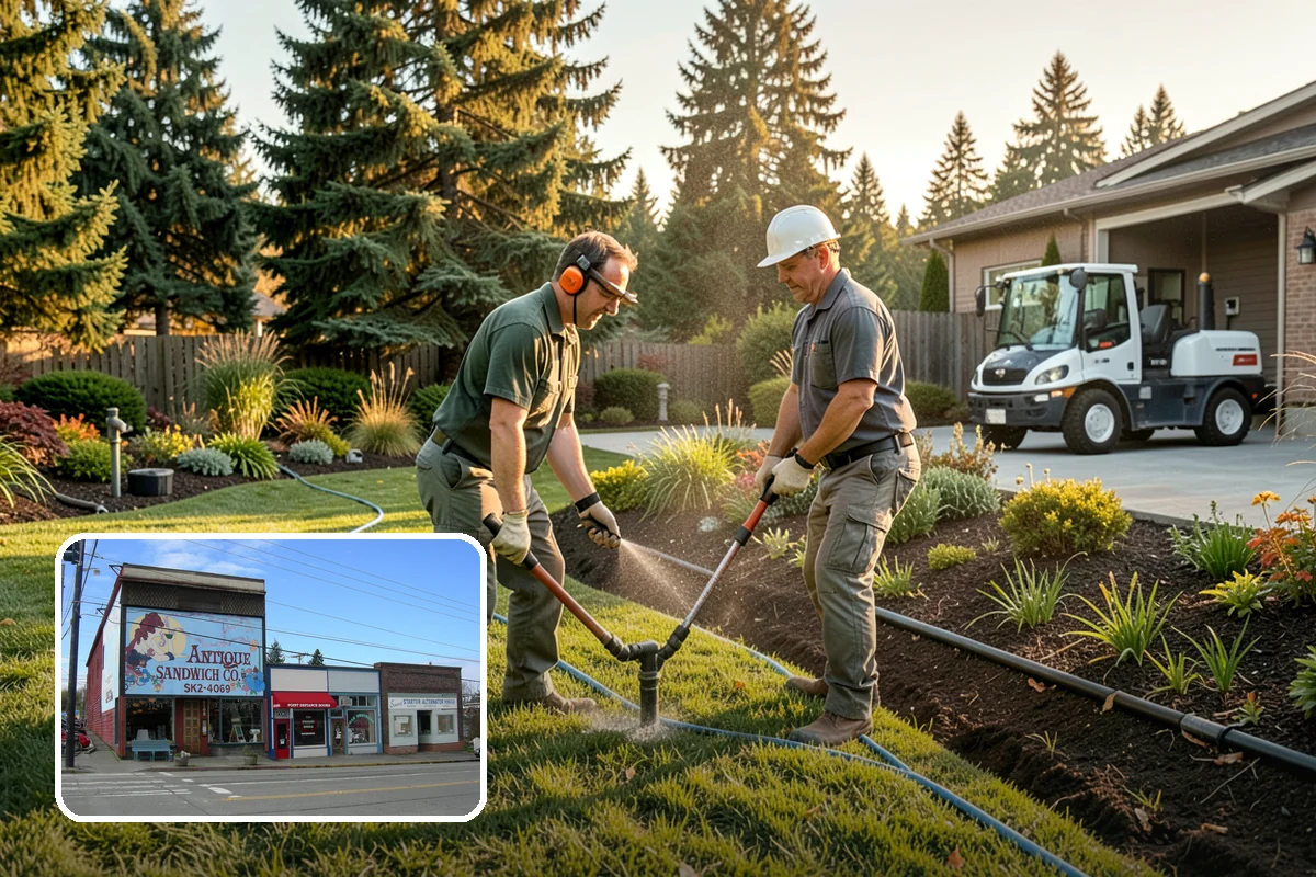 Curtain Drain Installation in Ruston, Pierce County, WA - Intercepts underground water moving downhill