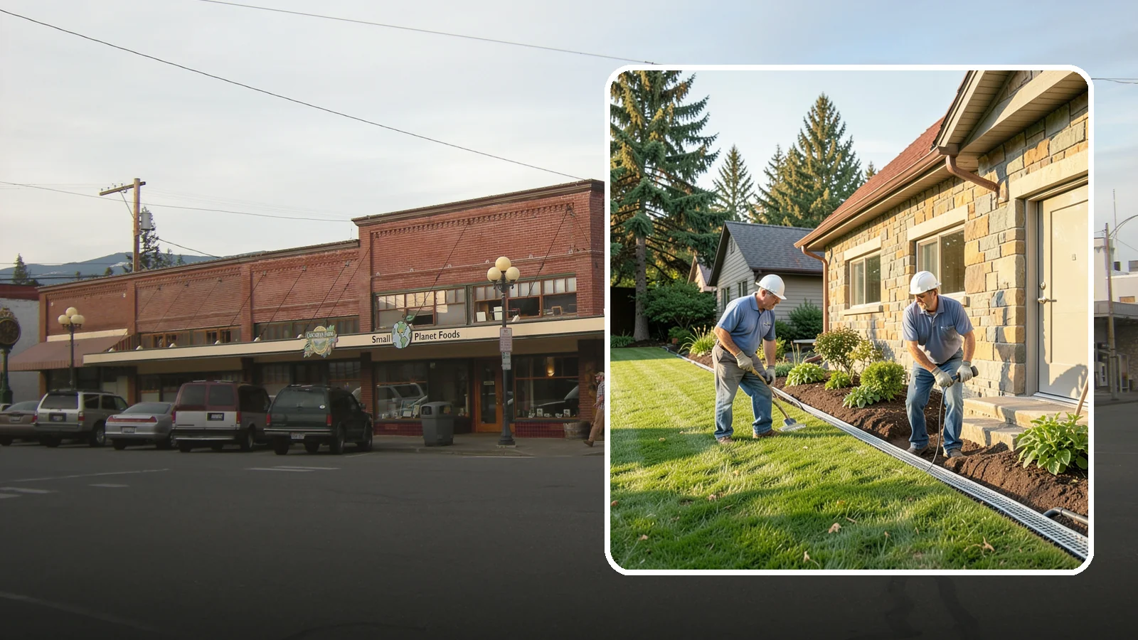 Curtain Drain Installation in Sedro-Woolley, Skagit County, WA - We install curtain drains to intercept subsurface groundwater flowing downhill toward your home before it reaches the foundation.