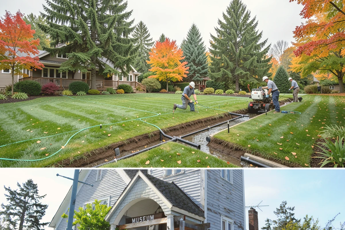 Curtain Drain Installation in Steilacoom, Pierce County, WA - Install in late summer or early fall when the water table is lowest, making deep trenching far easier and drier.