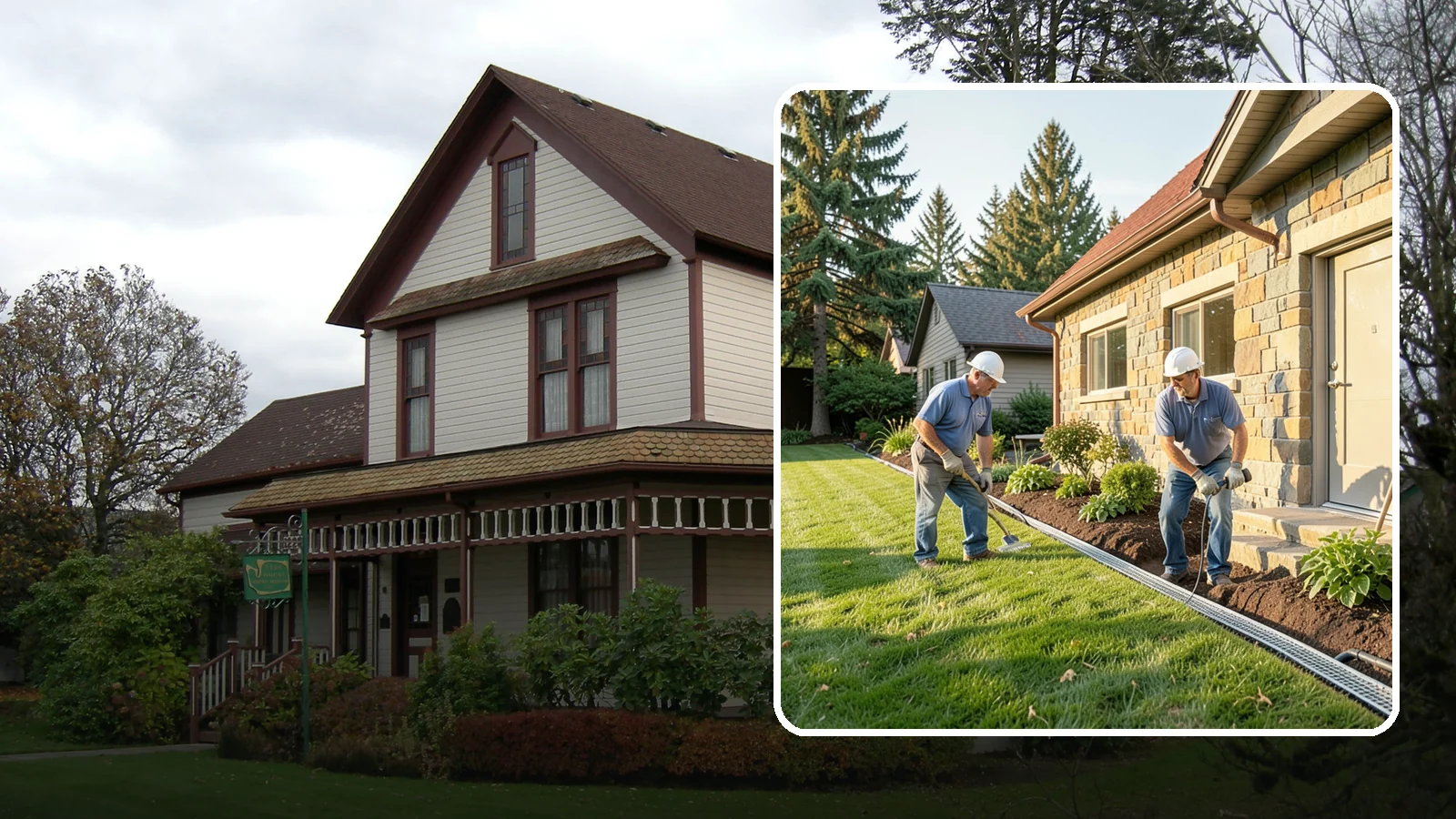 Curtain Drain Installation in Sumner, Pierce County, WA - We install curtain drains to intercept subsurface groundwater flowing downhill toward your home before it reaches the foundation.