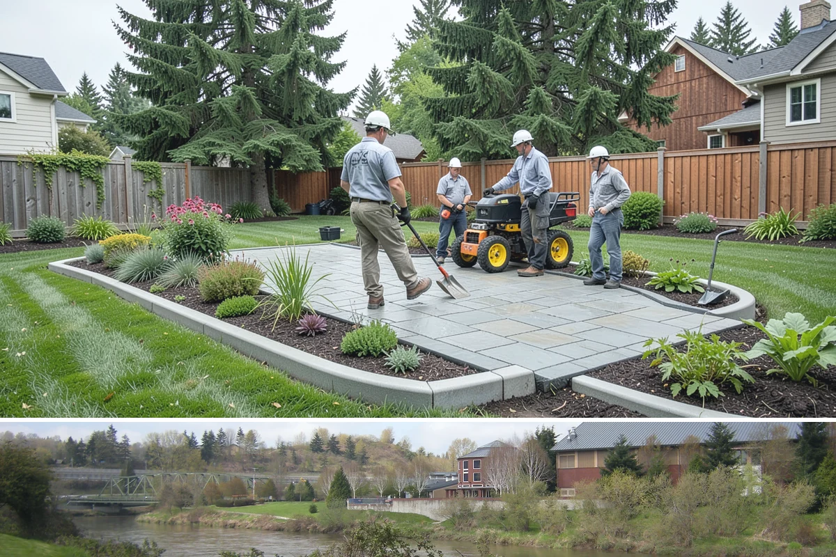 Curtain Drain Installation in Tukwila, King County, WA - Install in late summer or early fall when the water table is lowest, making deep trenching far easier and drier.