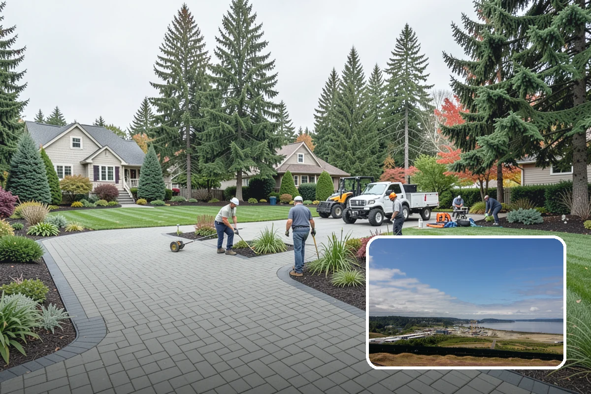Curtain Drain Installation in University Place, Pierce County, WA - Intercepts underground water moving downhill