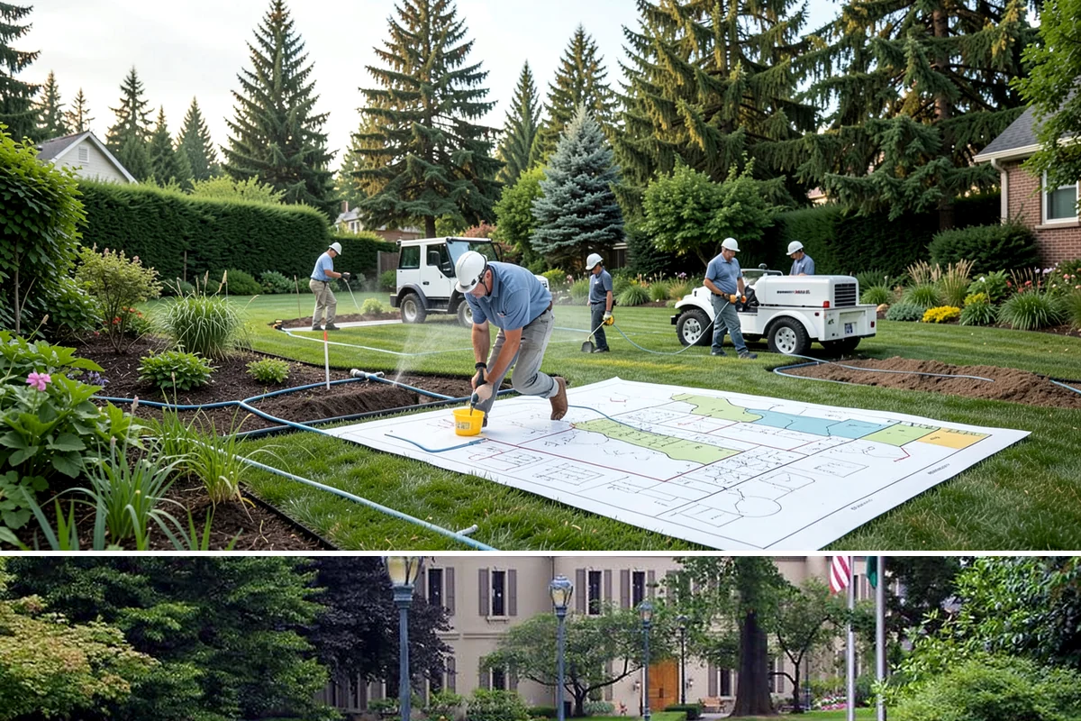 Curtain Drain Installation in Woodinville, King County, WA - Install in late summer or early fall when the water table is lowest, making deep trenching far easier and drier.
