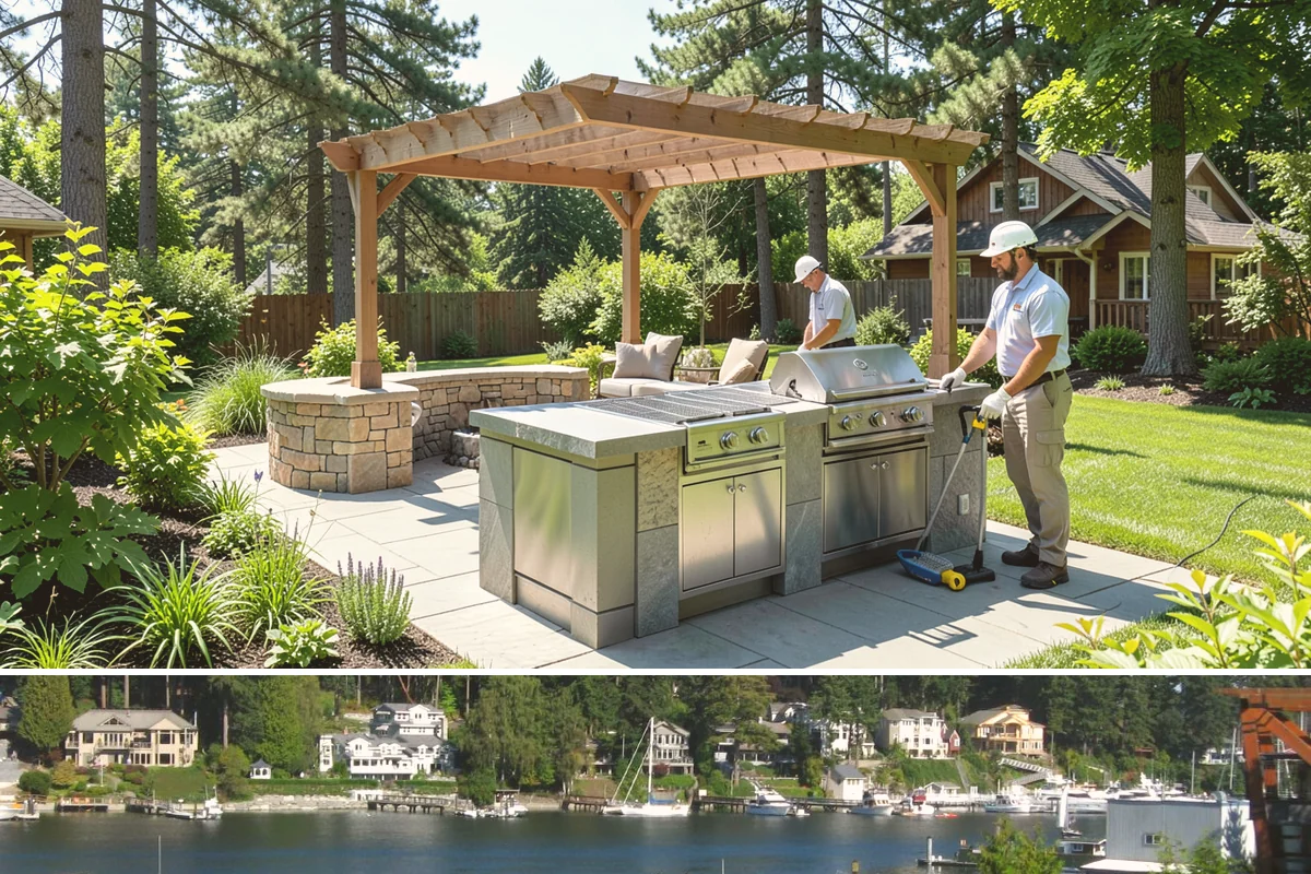 Custom Stone Work in Gig Harbor, Pierce County, WA - Best built spring through fall.
