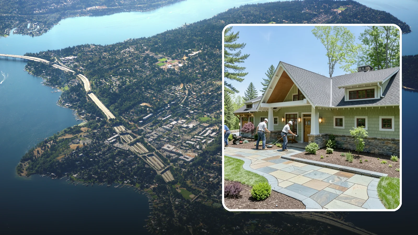 Custom Stone Work in Mercer Island, King County, WA - Bespoke natural stone work - features, accents, and details crafted to make your landscape unique.
