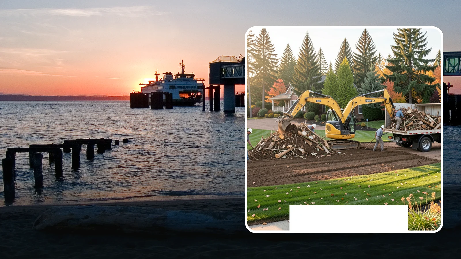 Debris Removal in Edmonds, Snohomish County, WA - Hauling and disposal of yard debris, construction waste, and clutter to leave your property clean.