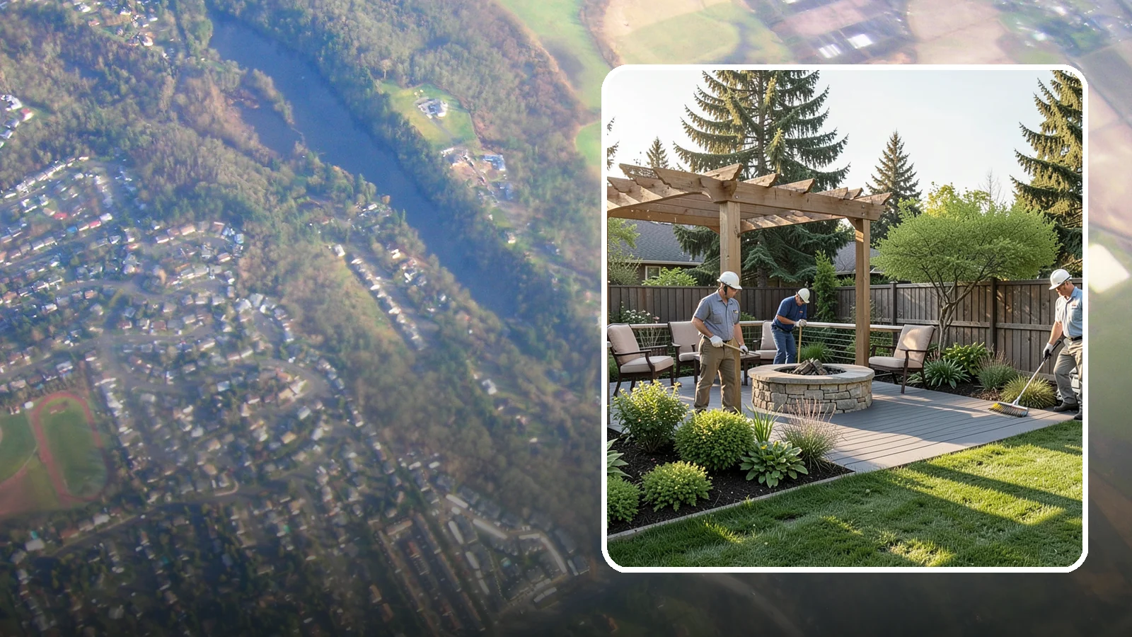 Deck Landscaping in Algona, King County, WA - We integrate decks with surrounding plantings, borders, and features to create a seamless outdoor living space.