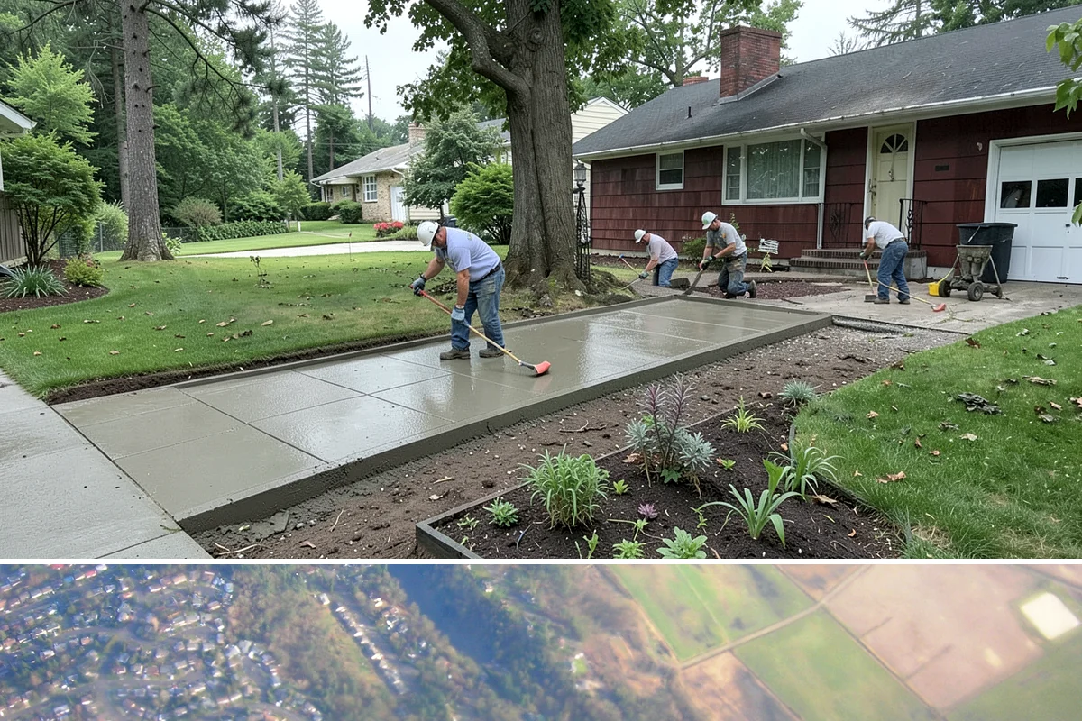 Deck Landscaping in Algona, King County, WA - Spring and fall planting takes advantage of cool, damp Northwest weather so borders around the deck establish before summer.