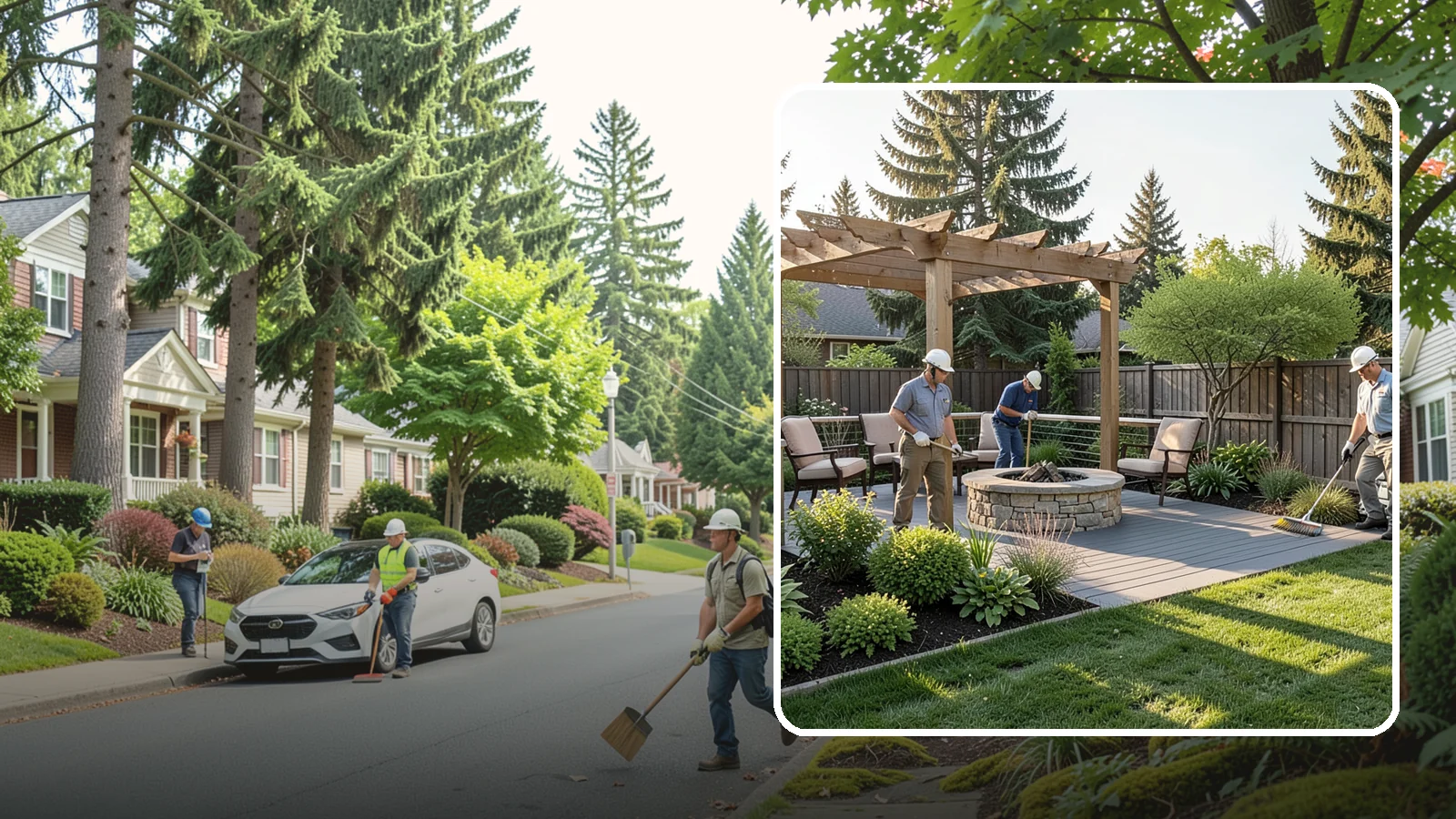Deck Landscaping in Beaux Arts Village, King County, WA - We integrate decks with surrounding plantings, borders, and features to create a seamless outdoor living space.