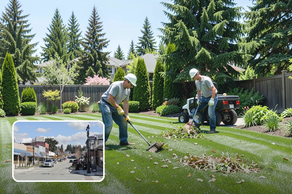 Deck Landscaping in Bothell, King County, WA - Seamless transition between deck and garden