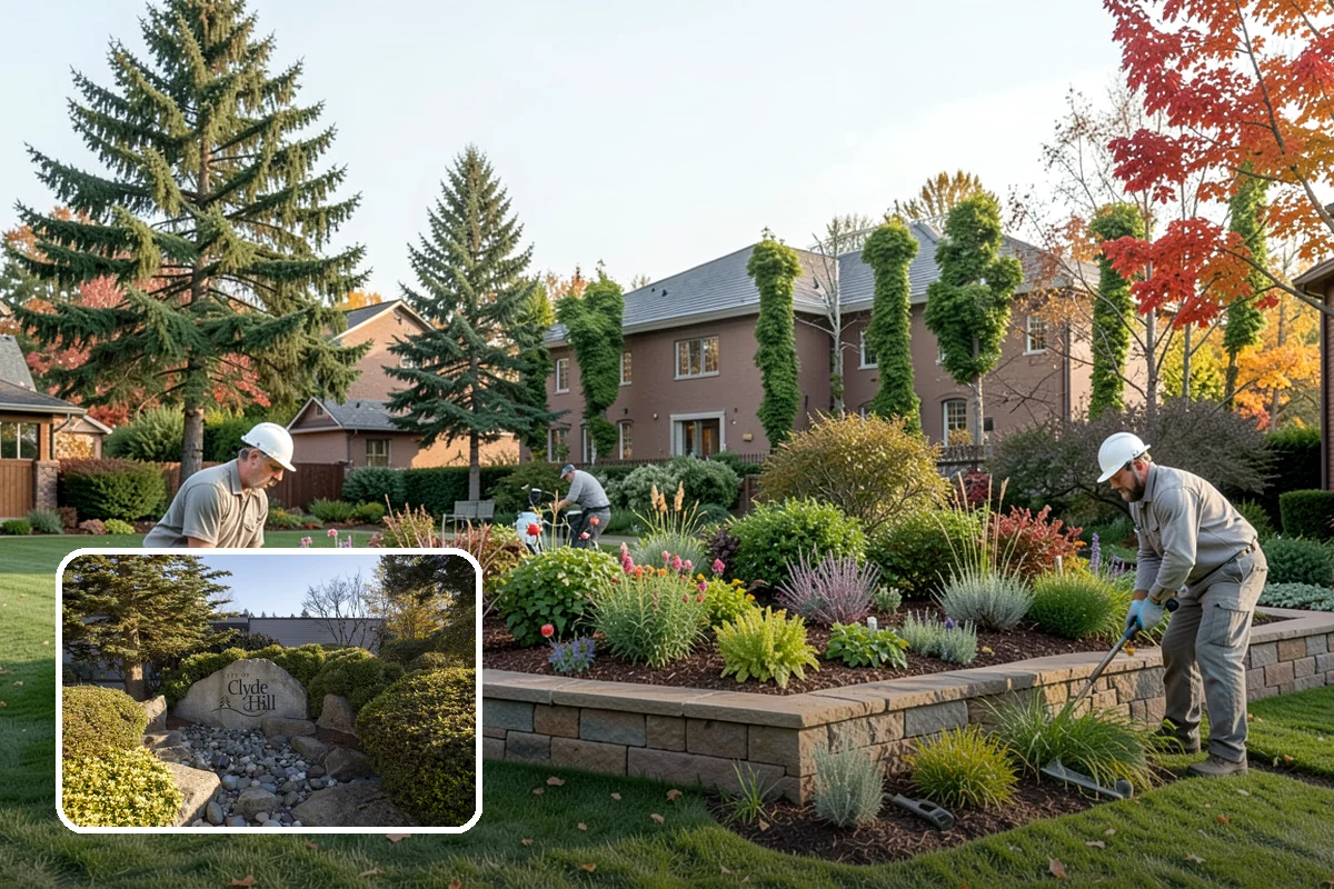 Deck Landscaping in Clyde Hill, King County, WA - Seamless transition between deck and garden