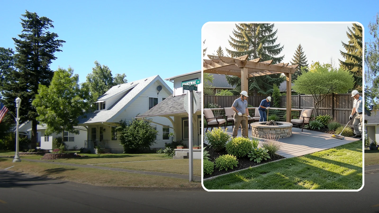 Deck Landscaping in DuPont, Pierce County, WA - We integrate decks with surrounding plantings, borders, and features to create a seamless outdoor living space.
