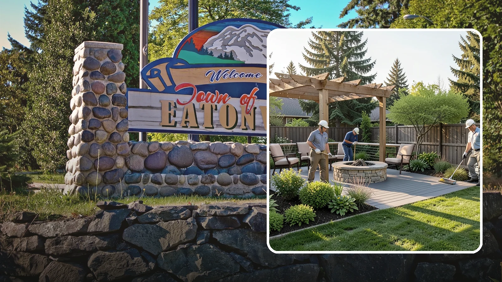 Deck Landscaping in Eatonville, Pierce County, WA - We integrate decks with surrounding plantings, borders, and features to create a seamless outdoor living space.