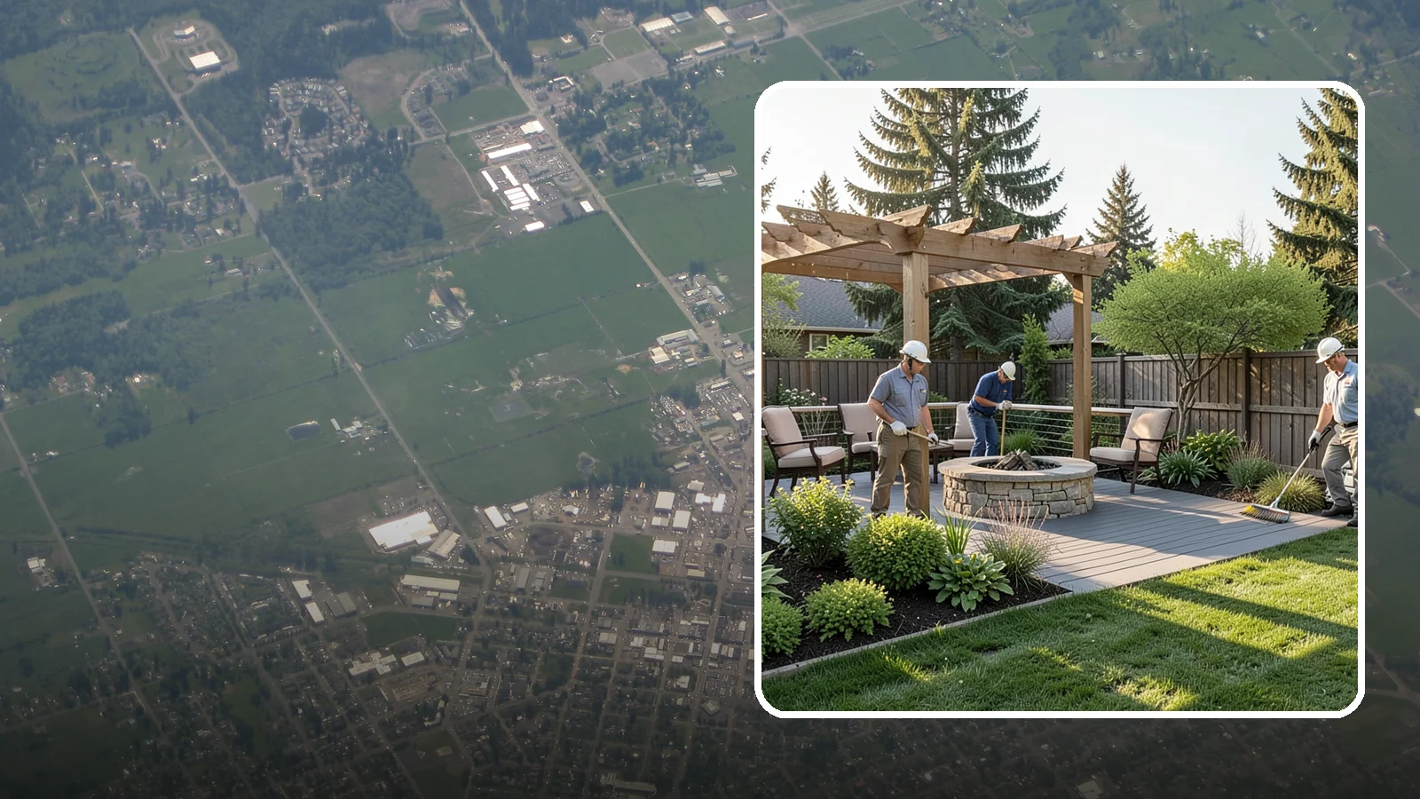 Deck Landscaping in Enumclaw, King County, WA - We integrate decks with surrounding plantings, borders, and features to create a seamless outdoor living space.