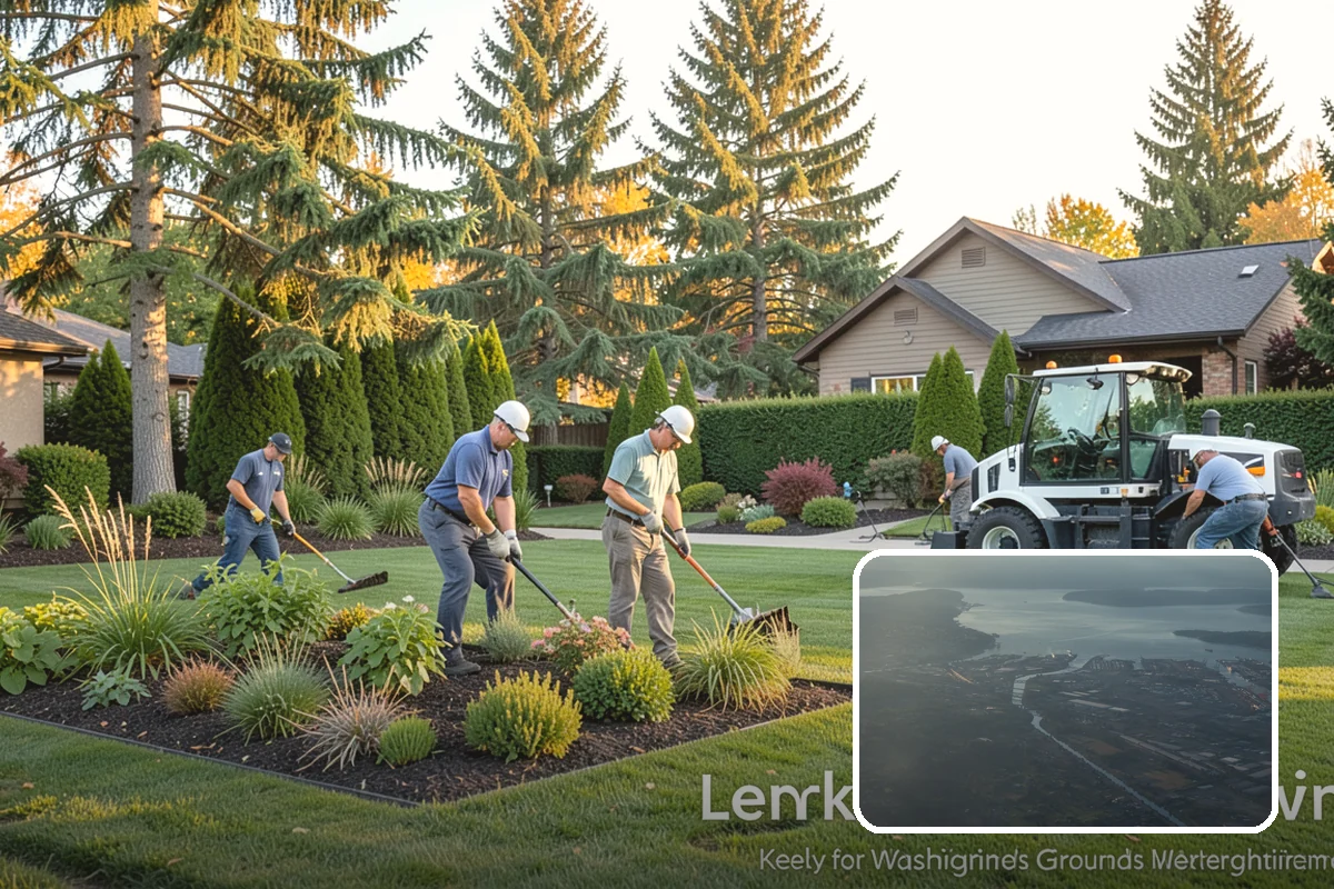 Deck Landscaping in Fife, Pierce County, WA - Seamless transition between deck and garden