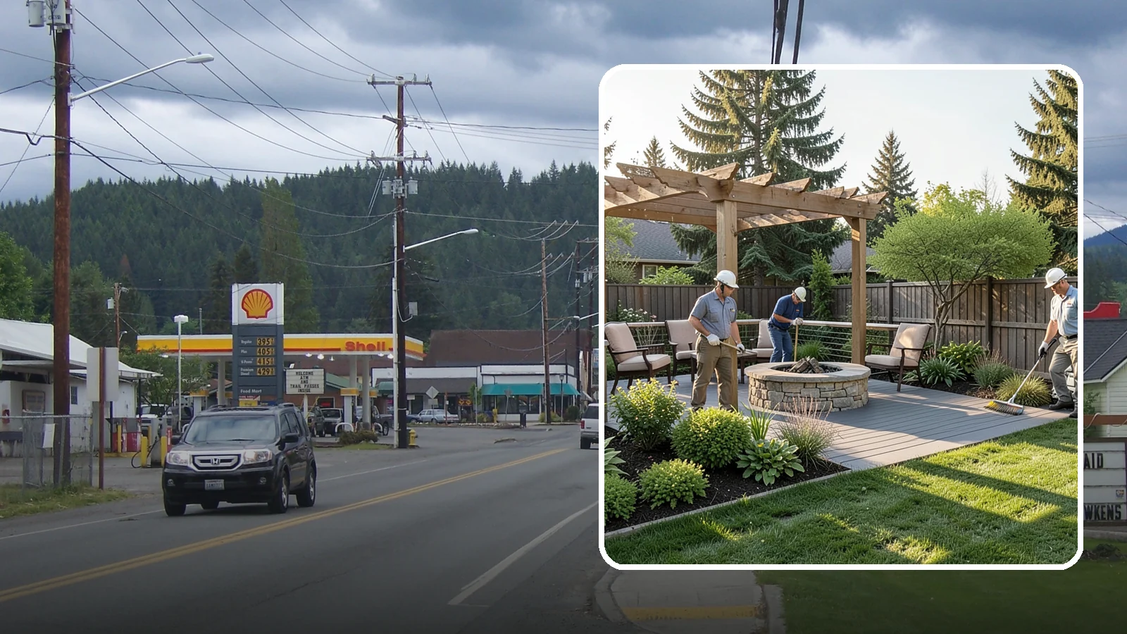 Deck Landscaping in Granite Falls, Snohomish County, WA - We integrate decks with surrounding plantings, borders, and features to create a seamless outdoor living space.
