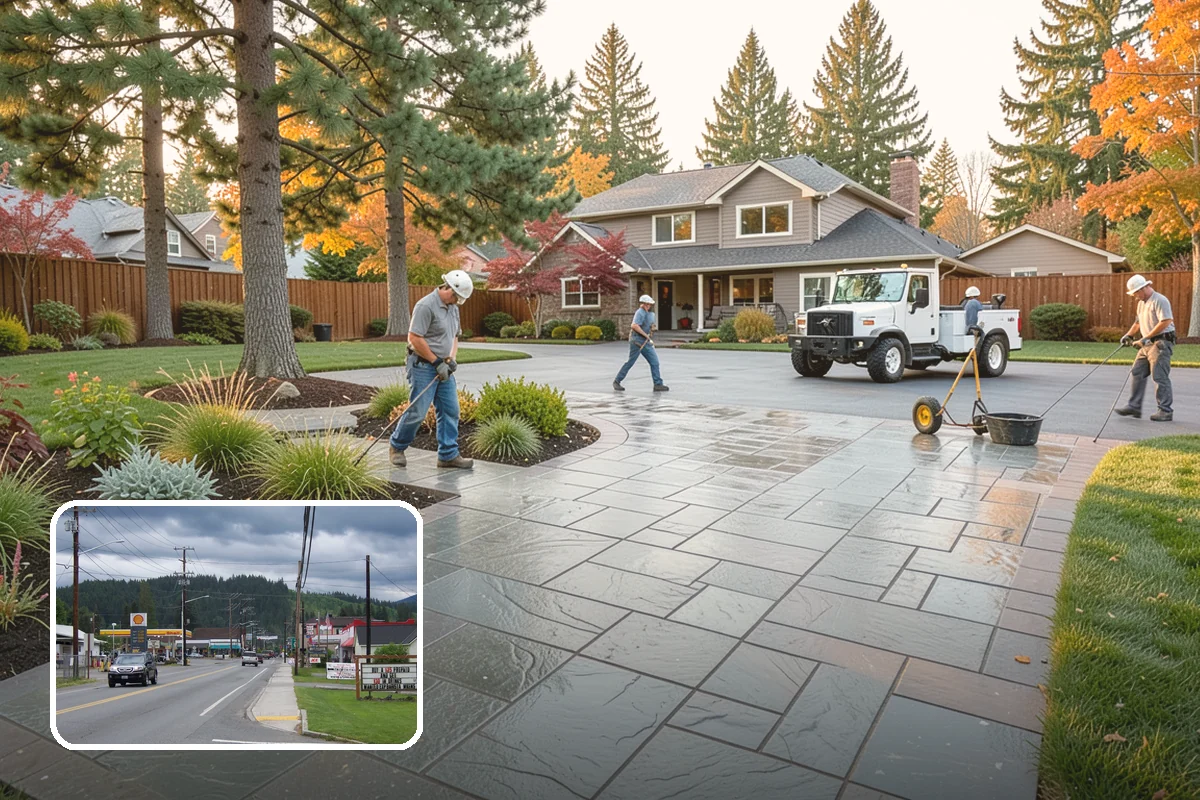 Deck Landscaping in Granite Falls, Snohomish County, WA - Seamless transition between deck and garden