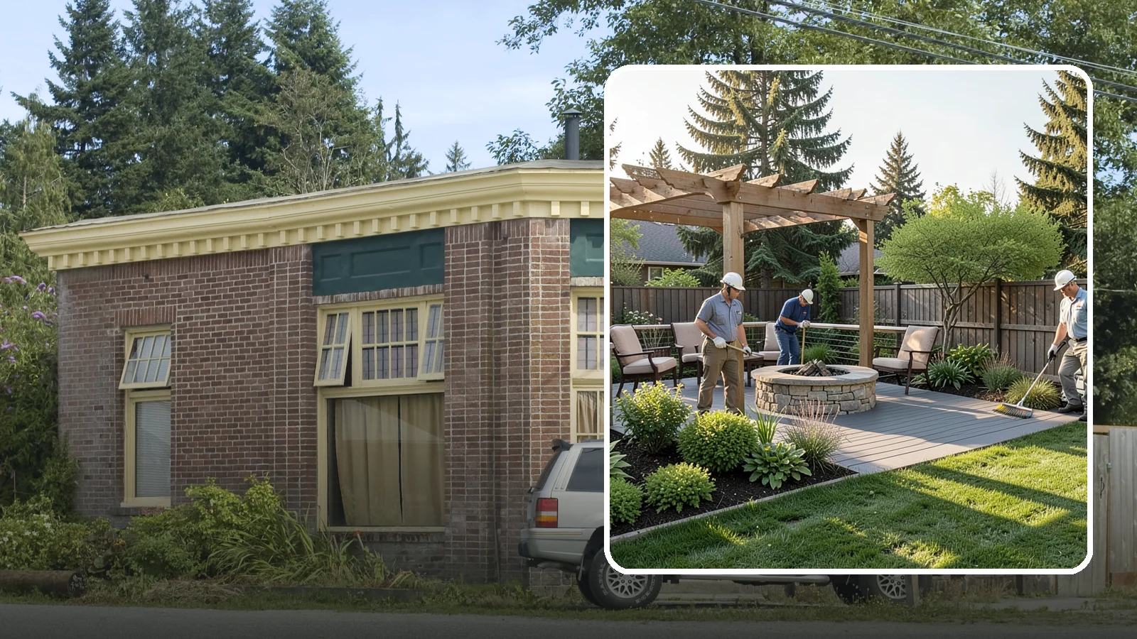 Deck Landscaping in Hamilton, Skagit County, WA - We integrate decks with surrounding plantings, borders, and features to create a seamless outdoor living space.