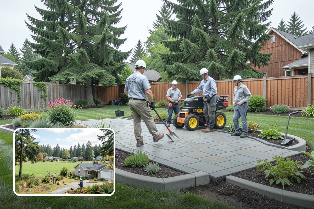 Deck Landscaping in Lyman, Skagit County, WA - Seamless transition between deck and garden