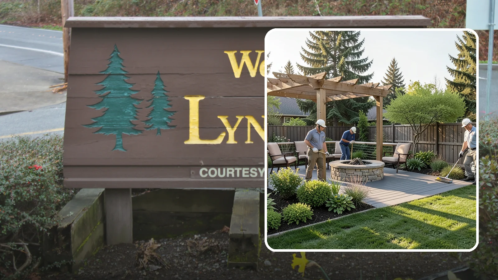 Deck Landscaping in Lynnwood, Snohomish County, WA - We integrate decks with surrounding plantings, borders, and features to create a seamless outdoor living space.