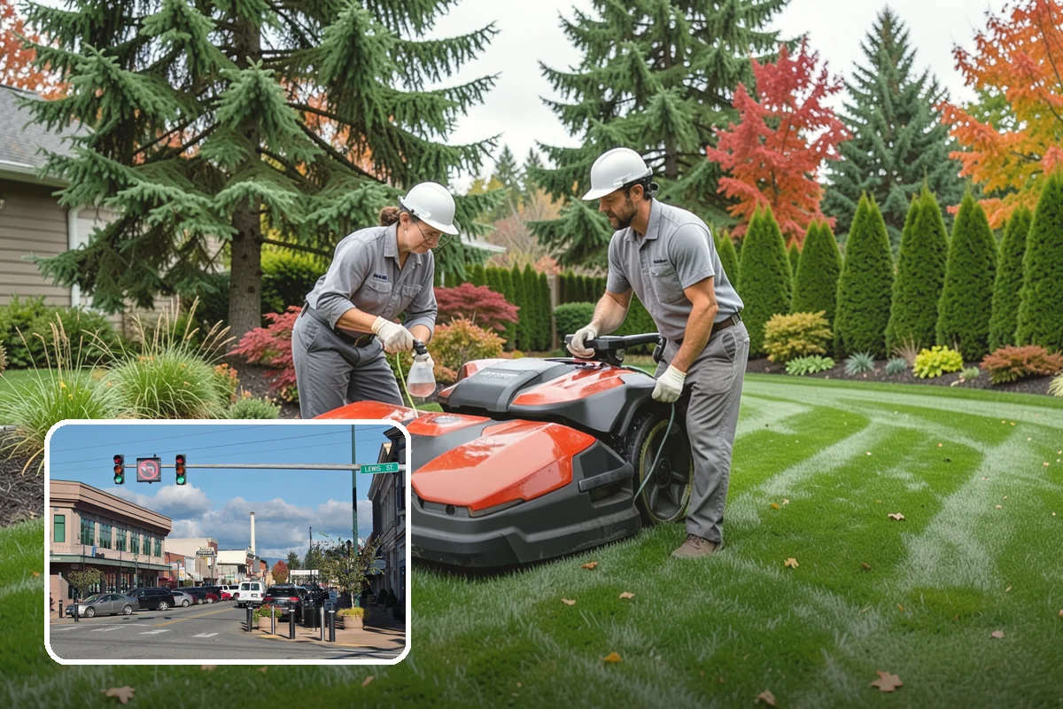 Deck Landscaping in Monroe, Snohomish County, WA - Seamless transition between deck and garden