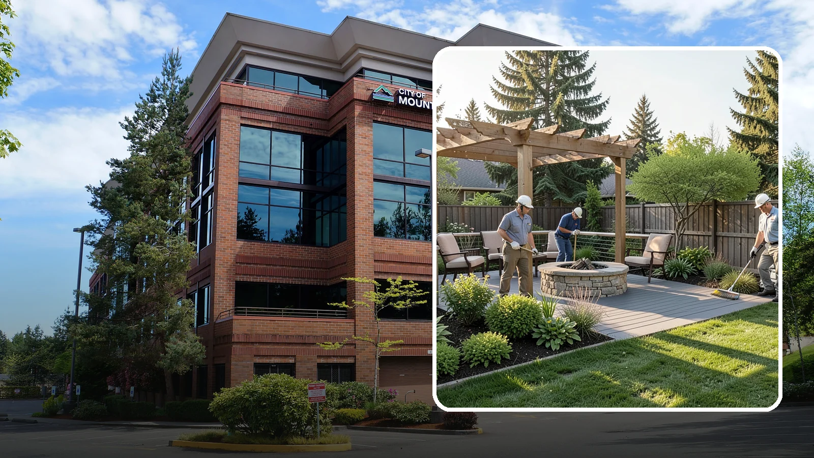 Deck Landscaping in Mountlake Terrace, Snohomish County, WA - We integrate decks with surrounding plantings, borders, and features to create a seamless outdoor living space.