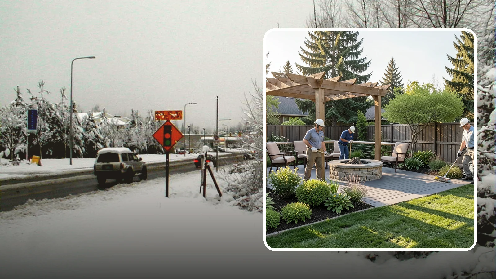 Deck Landscaping in Newcastle, King County, WA - We integrate decks with surrounding plantings, borders, and features to create a seamless outdoor living space.