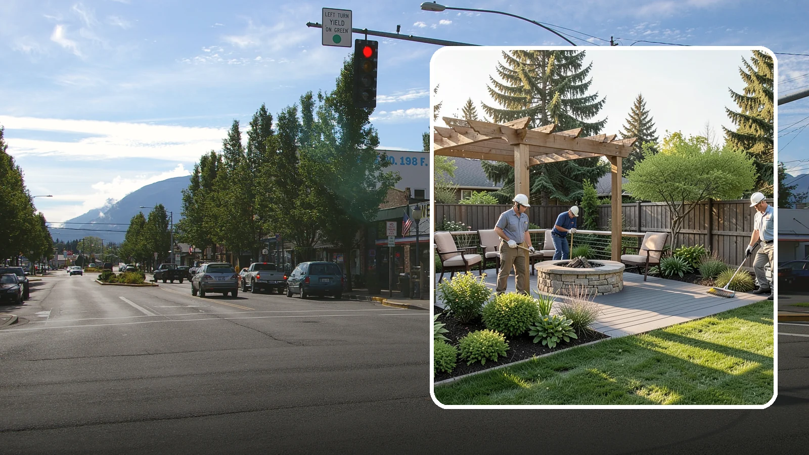 Deck Landscaping in North Bend, King County, WA - We integrate decks with surrounding plantings, borders, and features to create a seamless outdoor living space.