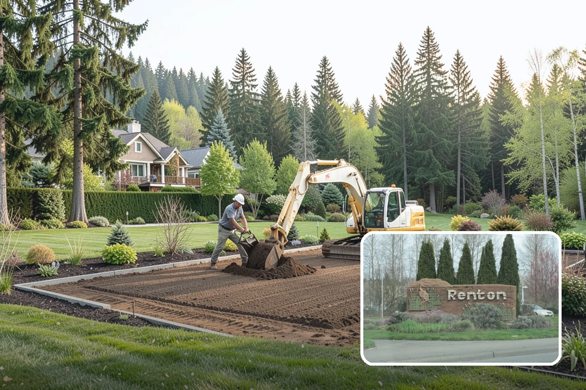 Deck Landscaping in Renton, King County, WA - Seamless transition between deck and garden