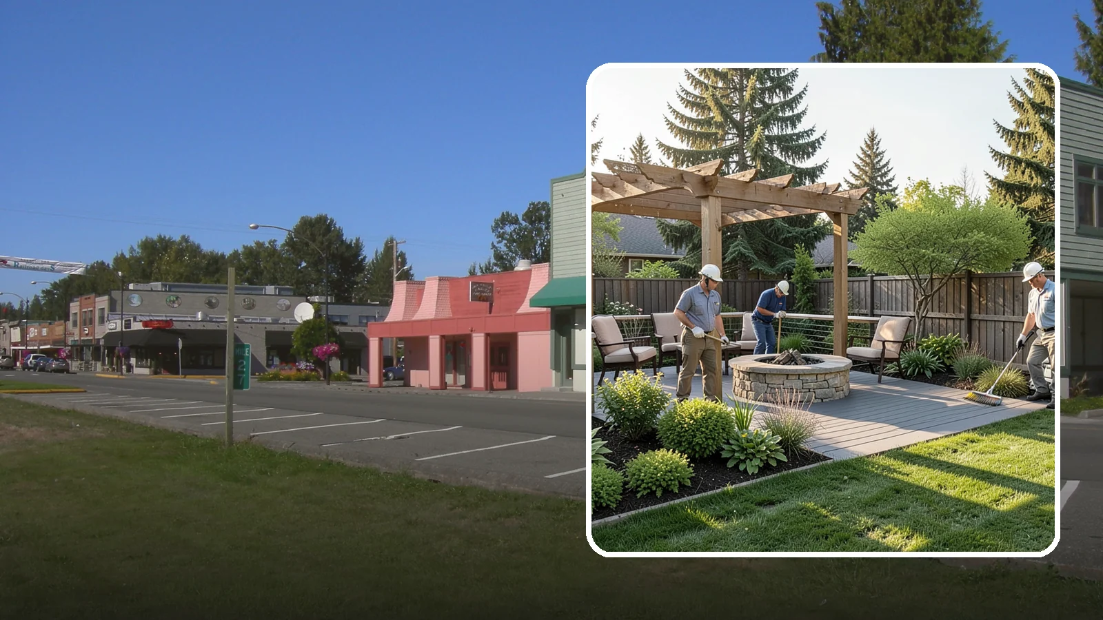 Deck Landscaping in Snoqualmie, King County, WA - We integrate decks with surrounding plantings, borders, and features to create a seamless outdoor living space.