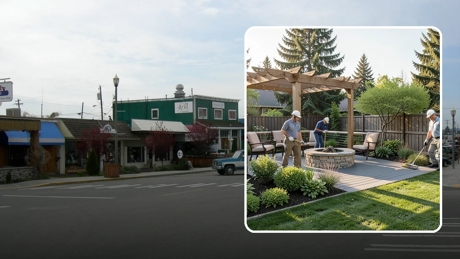 Deck Landscaping in Stanwood, Snohomish County, WA - We integrate decks with surrounding plantings, borders, and features to create a seamless outdoor living space.