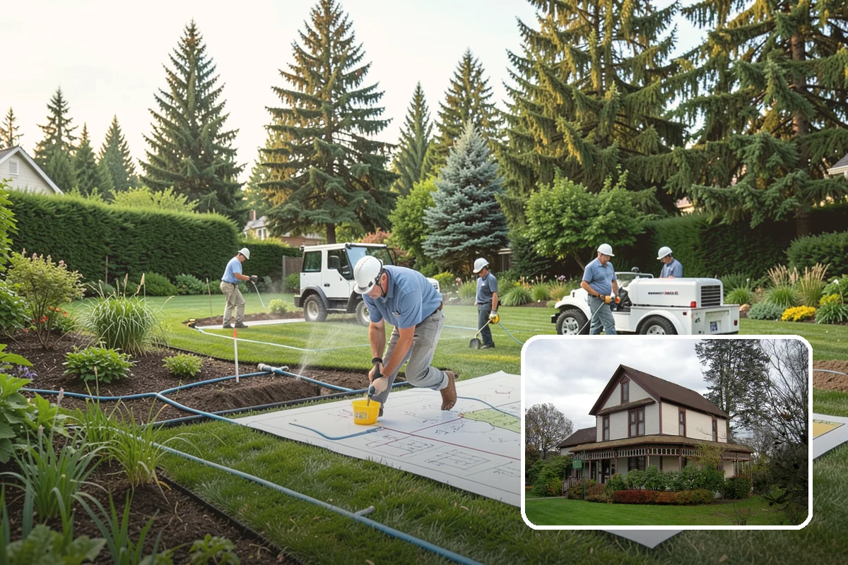 Deck Landscaping in Sumner, Pierce County, WA - Seamless transition between deck and garden